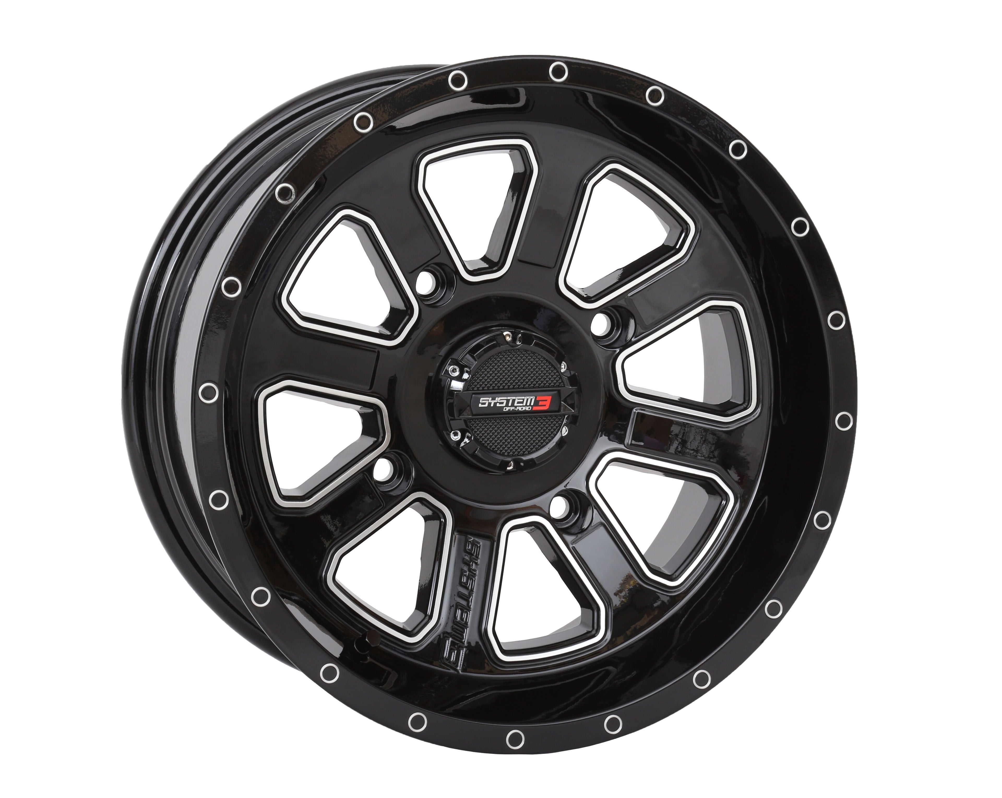 St4 Wheel 14X7 4+3 (+10Mm) 4/137 Gloss Black/Machined