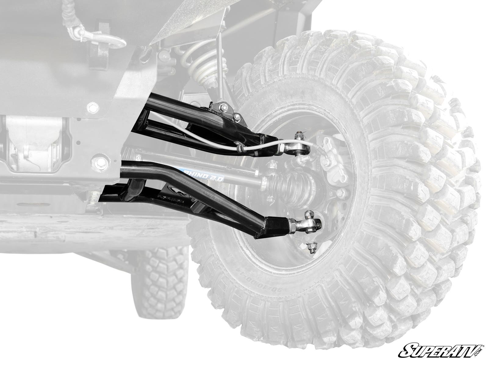 Polaris Ranger XP 1000 High Clearance 1.5" Forward Offset A-Arms — Black