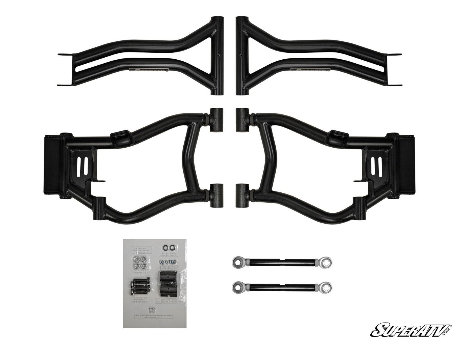 Polaris RZR S High Clearance A-Arms — Black