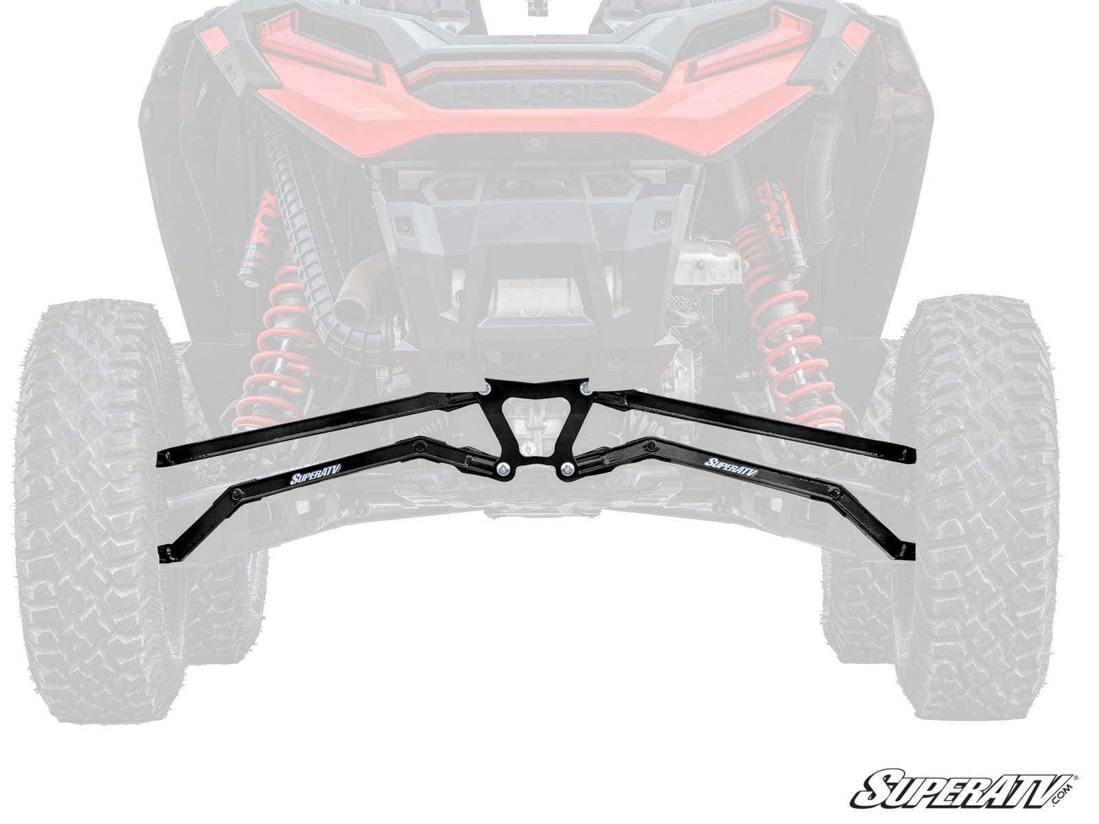 Polaris RZR XP Turbo S High Clearance Boxed Radius Arms — Black